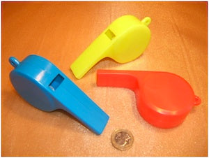 Lot de 3 sifflets géants