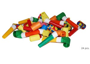 Lot de 10 sifflets langue de belle-mère