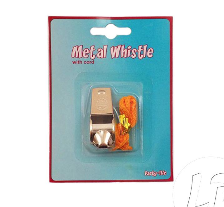 Sifflet en métal 1er prix avec cordon